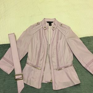 White House black market moto peplum jacket